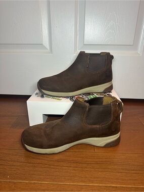 Carhartt Brown Leather Chelsea Work Boots Men’s 10
